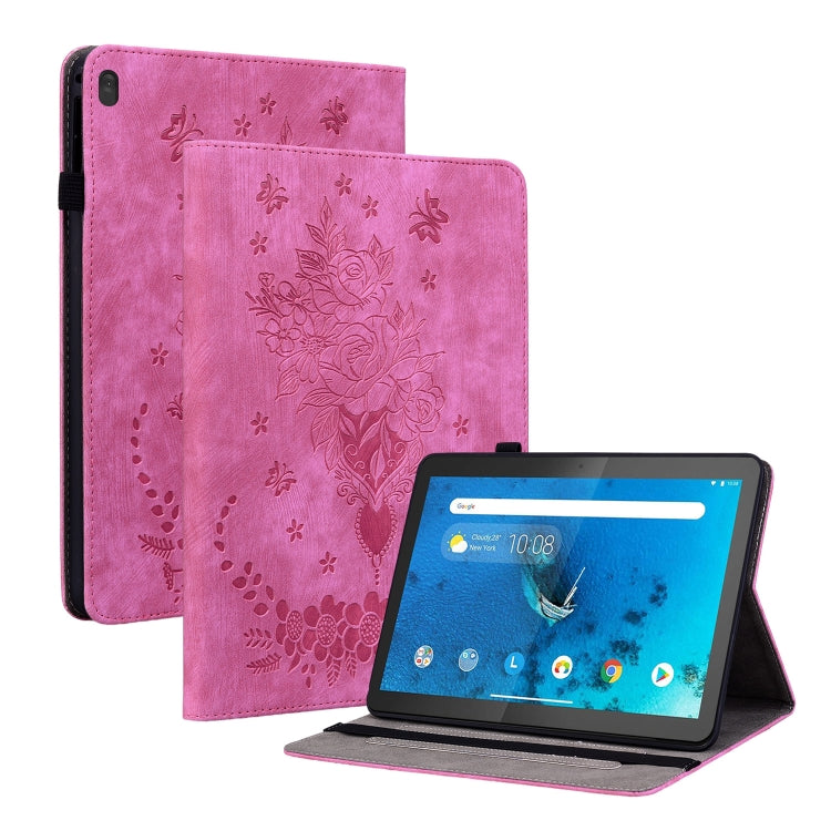Custodia per tablet in pelle goffrata farfalla rosa, For Lenovo Tab M8 HD, For Lenovo M10