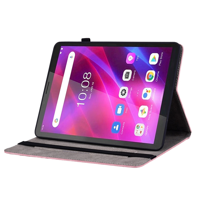 Custodia per tablet in pelle goffrata farfalla rosa, For Lenovo Tab M7 3rd Gen, For Lenovo Tab P11 TB-J606F, For Lenovo Tab M10 HD 2nd Gen TB-X306X, For Lenovo M10 Plus