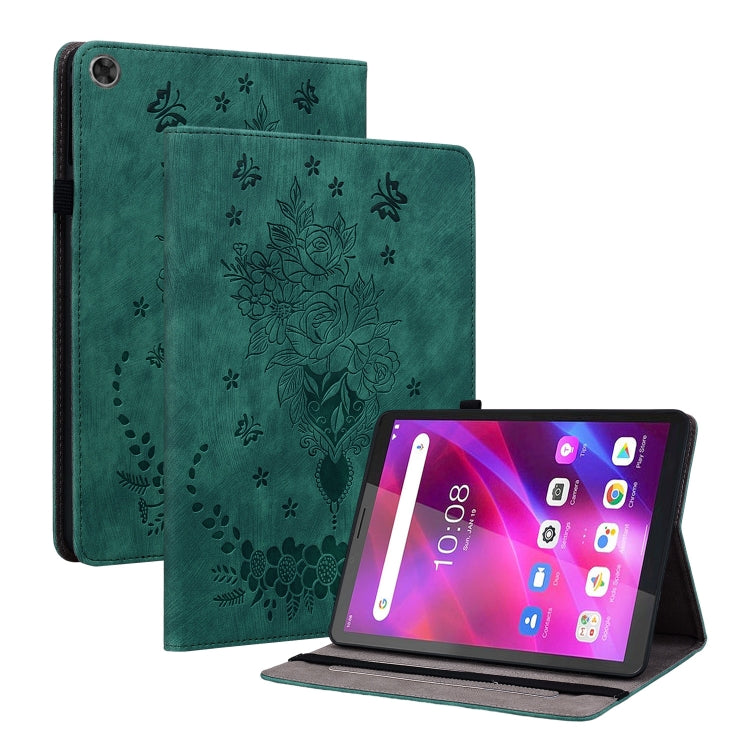 Custodia per tablet in pelle goffrata farfalla rosa, For Lenovo Tab M7 3rd Gen, For Lenovo Tab P11 TB-J606F, For Lenovo Tab M10 HD 2nd Gen TB-X306X, For Lenovo M10 Plus