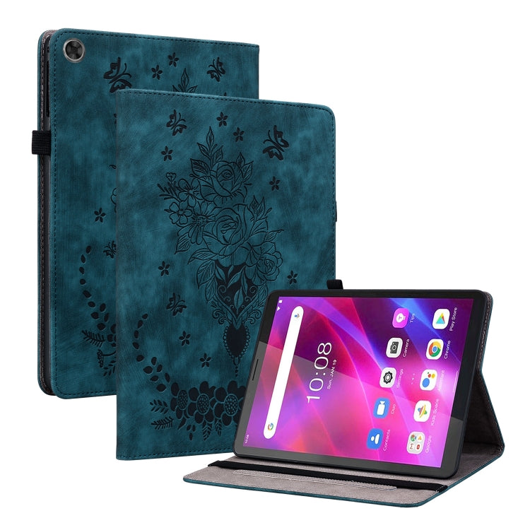 Custodia per tablet in pelle goffrata farfalla rosa, For Lenovo Tab M7 3rd Gen, For Lenovo Tab P11 TB-J606F, For Lenovo Tab M10 HD 2nd Gen TB-X306X, For Lenovo M10 Plus