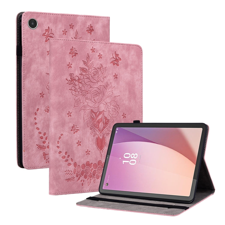 Custodia per tablet in pelle goffrata farfalla rosa, For Lenovo Tab M8 4th Gen TB-300FU, For Lenovo Tab M9, For Lenovo Tab P11 Pro Gen 2 11.2, For Lenovo Tab P11 Gen 2 11.5
