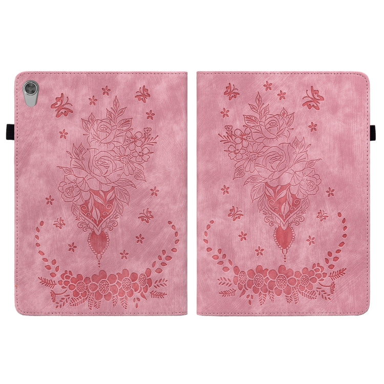 Custodia per tablet in pelle goffrata farfalla rosa, For Lenovo Tab M8 HD, For Lenovo M10