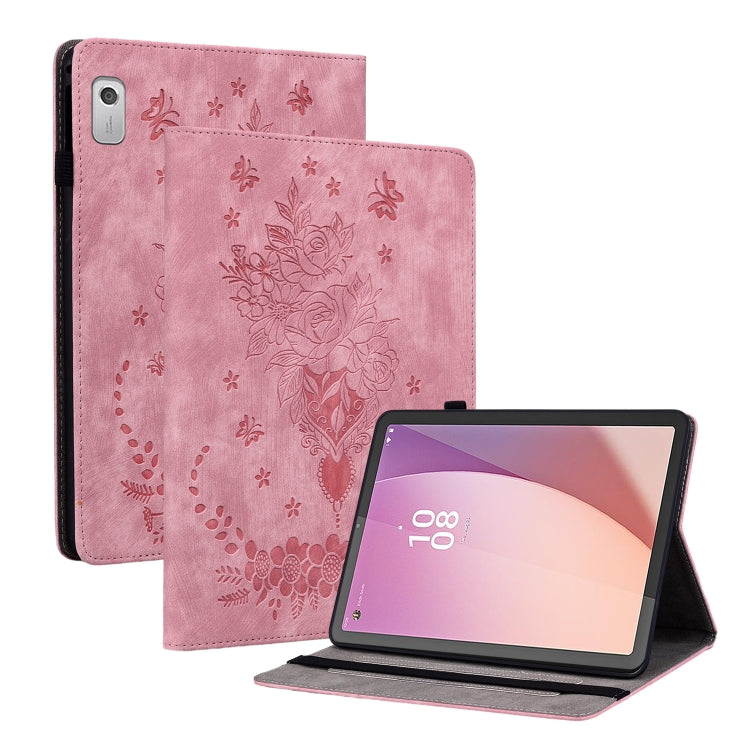 Custodia per tablet in pelle goffrata farfalla rosa, For Lenovo Tab M8 4th Gen TB-300FU, For Lenovo Tab M9, For Lenovo Tab P11 Pro Gen 2 11.2, For Lenovo Tab P11 Gen 2 11.5