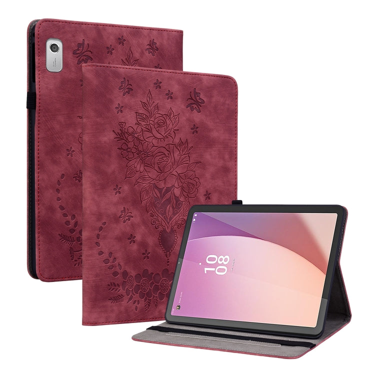 Custodia per tablet in pelle goffrata farfalla rosa, For Lenovo Tab M8 4th Gen TB-300FU, For Lenovo Tab M9, For Lenovo Tab P11 Pro Gen 2 11.2, For Lenovo Tab P11 Gen 2 11.5