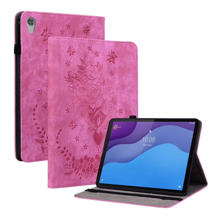 Custodia per tablet in pelle goffrata farfalla rosa, For Lenovo Tab M7 3rd Gen, For Lenovo Tab P11 TB-J606F, For Lenovo Tab M10 HD 2nd Gen TB-X306X, For Lenovo M10 Plus