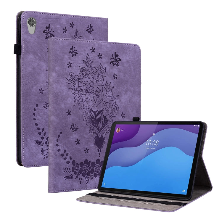 Custodia per tablet in pelle goffrata farfalla rosa, For Lenovo Tab M7 3rd Gen, For Lenovo Tab P11 TB-J606F, For Lenovo Tab M10 HD 2nd Gen TB-X306X, For Lenovo M10 Plus