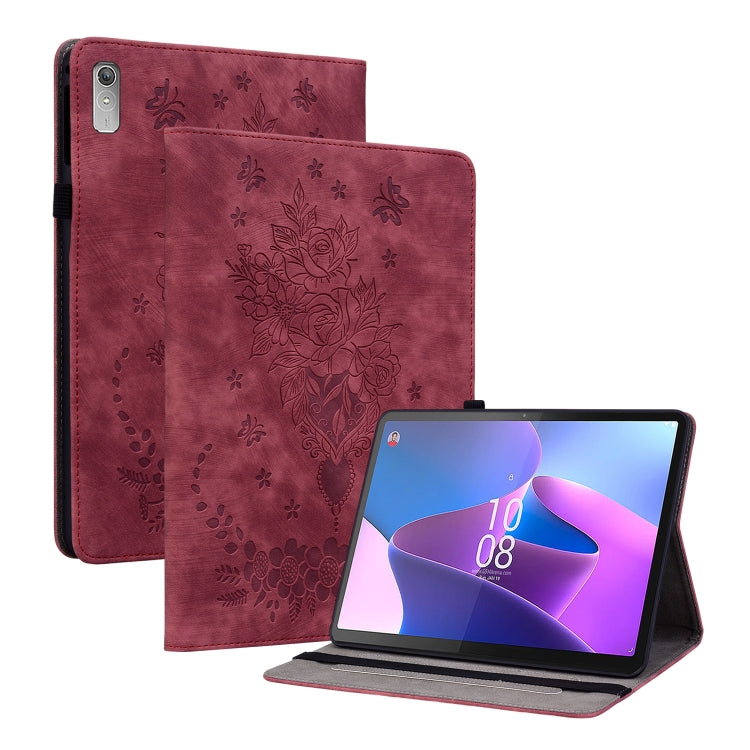 Custodia per tablet in pelle goffrata farfalla rosa, For Lenovo Tab M8 4th Gen TB-300FU, For Lenovo Tab M9, For Lenovo Tab P11 Pro Gen 2 11.2, For Lenovo Tab P11 Gen 2 11.5
