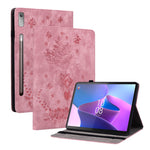 Custodia per tablet in pelle goffrata farfalla rosa, For Lenovo Tab M8 4th Gen TB-300FU, For Lenovo Tab M9, For Lenovo Tab P11 Pro Gen 2 11.2, For Lenovo Tab P11 Gen 2 11.5