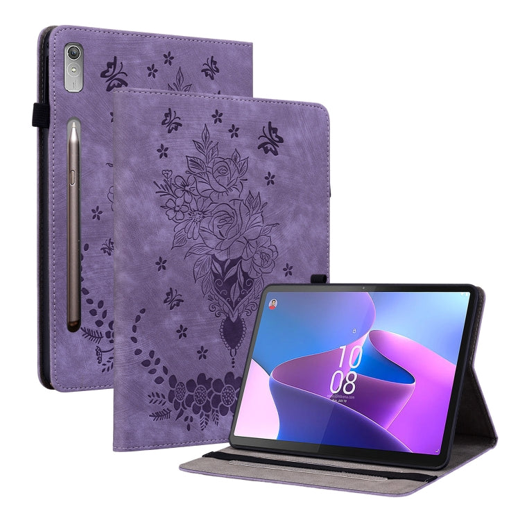 Custodia per tablet in pelle goffrata farfalla rosa, For Lenovo Tab M8 4th Gen TB-300FU, For Lenovo Tab M9, For Lenovo Tab P11 Pro Gen 2 11.2, For Lenovo Tab P11 Gen 2 11.5