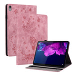 Custodia per tablet in pelle goffrata farfalla rosa, For Lenovo Tab M7 3rd Gen, For Lenovo Tab P11 TB-J606F, For Lenovo Tab M10 HD 2nd Gen TB-X306X, For Lenovo M10 Plus