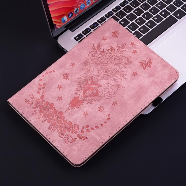 Custodia per tablet in pelle goffrata farfalla rosa, For Lenovo Legion Y700 Gen 4, For Lenovo Legion Y700 2025, For Lenovo Tab K11 Plus, For Lenovo Tab M11/Xiaoxin Pad 11 2024