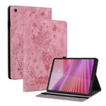 Custodia per tablet in pelle goffrata farfalla rosa, For Lenovo Legion Y700 Gen 5, For Lenovo Idea Tab 11 / Xiaoxin Pad 2025, For Lenovo Tab K9 / Tab One, For Lenovo ZhaoYang K10C 10.1 inch