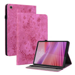 Custodia per tablet in pelle goffrata farfalla rosa, For Lenovo Legion Y700 Gen 5, For Lenovo Idea Tab 11 / Xiaoxin Pad 2025, For Lenovo Tab K9 / Tab One, For Lenovo ZhaoYang K10C 10.1 inch