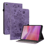 Custodia per tablet in pelle goffrata farfalla rosa, For Lenovo Legion Y700 Gen 5, For Lenovo Idea Tab 11 / Xiaoxin Pad 2025, For Lenovo Tab K9 / Tab One, For Lenovo ZhaoYang K10C 10.1 inch