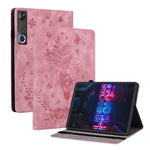 Custodia per tablet in pelle goffrata farfalla rosa, For Lenovo Legion Y700 Gen 5, For Lenovo Idea Tab 11 / Xiaoxin Pad 2025, For Lenovo Tab K9 / Tab One, For Lenovo ZhaoYang K10C 10.1 inch