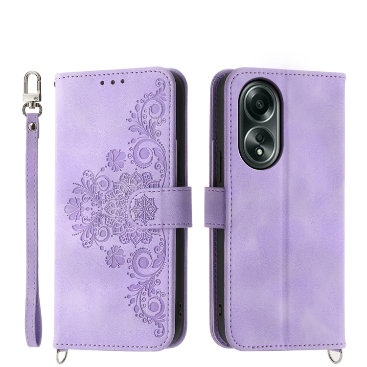 Custodia per telefono in pelle con portafoglio in rilievo con fiori al tatto, For OPPO A58 4G, For OPPO Reno10 Global / Reno10 Pro Global, For OPPO Reno10 Pro+ 5G, For OPPO A78 5G Global/A58x Global/A1x 5G