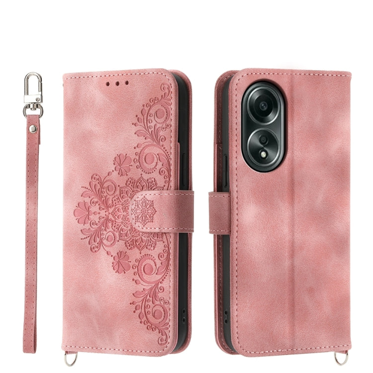 Custodia per telefono in pelle con portafoglio in rilievo con fiori al tatto, For OPPO A58 4G, For OPPO Reno10 Global / Reno10 Pro Global, For OPPO Reno10 Pro+ 5G, For OPPO A78 5G Global/A58x Global/A1x 5G