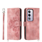 Custodia per telefono in pelle con portafoglio in rilievo con fiori al tatto, For OPPO A6 Pro 4G / 5G Global / F31 5G, For OPPO Reno14 Global / Reno14 F 5G, For OPPO A5x 5G / A3 4G / 5G / A3x 4G / 5G, For OPPO A5 5G Global / A3 Pro 5G