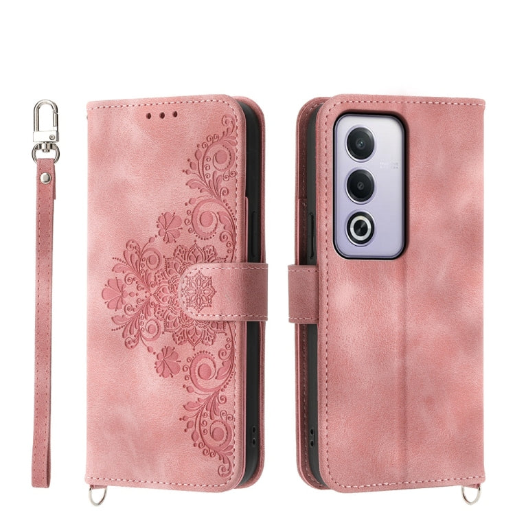 Custodia per telefono in pelle con portafoglio in rilievo con fiori al tatto, For OPPO A6 Pro 4G / 5G Global / F31 5G, For OPPO Reno14 Global / Reno14 F 5G, For OPPO A5x 5G / A3 4G / 5G / A3x 4G / 5G, For OPPO A5 5G Global / A3 Pro 5G
