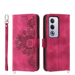 Custodia per telefono in pelle con portafoglio in rilievo con fiori al tatto, For OPPO A6 Pro 4G / 5G Global / F31 5G, For OPPO Reno14 Global / Reno14 F 5G, For OPPO A5x 5G / A3 4G / 5G / A3x 4G / 5G, For OPPO A5 5G Global / A3 Pro 5G