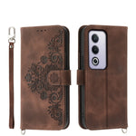 Custodia per telefono in pelle con portafoglio in rilievo con fiori al tatto, For OPPO A6 Pro 4G / 5G Global / F31 5G, For OPPO Reno14 Global / Reno14 F 5G, For OPPO A5x 5G / A3 4G / 5G / A3x 4G / 5G, For OPPO A5 5G Global / A3 Pro 5G