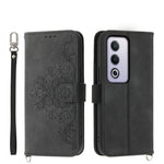 Custodia per telefono in pelle con portafoglio in rilievo con fiori al tatto, For OPPO A6 Pro 4G / 5G Global / F31 5G, For OPPO Reno14 Global / Reno14 F 5G, For OPPO A5x 5G / A3 4G / 5G / A3x 4G / 5G, For OPPO A5 5G Global / A3 Pro 5G