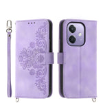 Custodia per telefono in pelle con portafoglio in rilievo con fiori al tatto, For OPPO A6 Pro 4G / 5G Global / F31 5G, For OPPO Reno14 Global / Reno14 F 5G, For OPPO A5x 5G / A3 4G / 5G / A3x 4G / 5G, For OPPO A5 5G Global / A3 Pro 5G