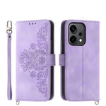 Custodia per telefono in pelle con portafoglio in rilievo con fiori al tatto, For OPPO A6 Pro 4G / 5G Global / F31 5G, For OPPO Reno14 Global / Reno14 F 5G, For OPPO A5x 5G / A3 4G / 5G / A3x 4G / 5G, For OPPO A5 5G Global / A3 Pro 5G