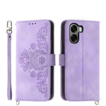 Custodia per telefono in pelle con portafoglio in rilievo con fiori al tatto, For OPPO Reno16 F 5G / Reno16 FS 5G, For OPPO Reno15 F 5G, For OPPO Reno15 5G / Reno 15c 5G, For OPPO A6x 5G / A6 5G Global