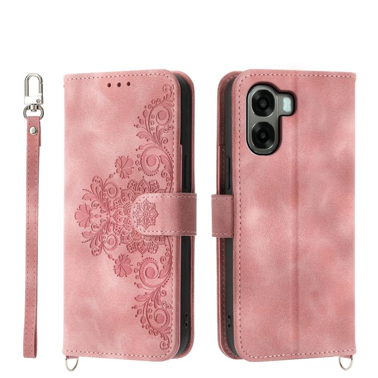 Custodia per telefono in pelle con portafoglio in rilievo con fiori al tatto, For OPPO Reno16 F 5G / Reno16 FS 5G, For OPPO Reno15 F 5G, For OPPO Reno15 5G / Reno 15c 5G, For OPPO A6x 5G / A6 5G Global