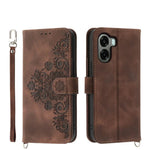 Custodia per telefono in pelle con portafoglio in rilievo con fiori al tatto, For OPPO Reno16 F 5G / Reno16 FS 5G, For OPPO Reno15 F 5G, For OPPO Reno15 5G / Reno 15c 5G, For OPPO A6x 5G / A6 5G Global