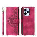 Custodia per telefono in pelle con portafoglio in rilievo con fiori al tatto, For OPPO Reno16 F 5G / Reno16 FS 5G, For OPPO Reno15 F 5G, For OPPO Reno15 5G / Reno 15c 5G, For OPPO A6x 5G / A6 5G Global