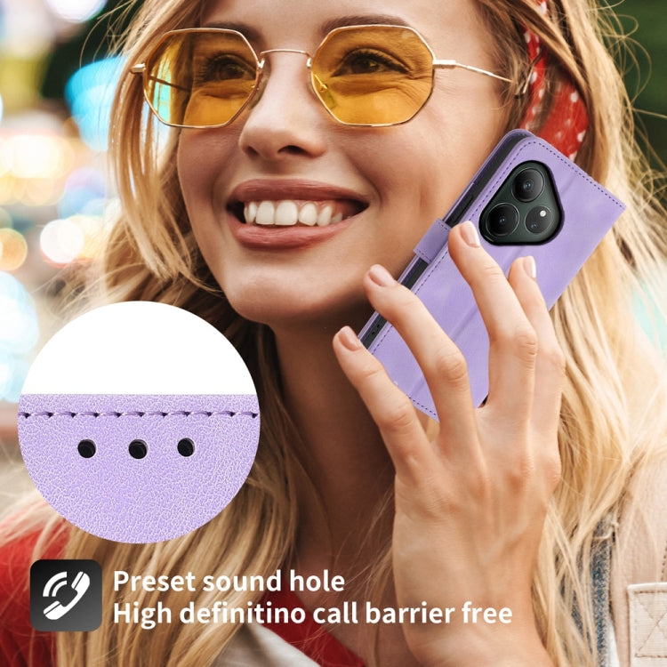 Custodia per telefono in pelle con portafoglio in rilievo con fiori al tatto, For Realme GT 6 Global, For Realme 12 5G, For Realme 12+, For Realme 12 Pro+