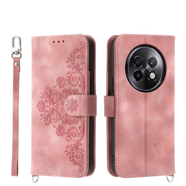Custodia per telefono in pelle con portafoglio in rilievo con fiori al tatto, For Realme 14 Pro, For Realme C75 / Realme 14x, For Realme 13+, For Realme 13 Pro / 13 Pro+ Global