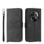 Custodia per telefono in pelle con portafoglio in rilievo con fiori al tatto, For Realme 14 Pro, For Realme C75 / Realme 14x, For Realme 13+, For Realme 13 Pro / 13 Pro+ Global