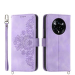 Custodia per telefono in pelle con portafoglio in rilievo con fiori al tatto, For Realme 14 Pro, For Realme C75 / Realme 14x, For Realme 13+, For Realme 13 Pro / 13 Pro+ Global
