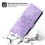 Custodia per telefono in pelle con portafoglio in rilievo con fiori al tatto, For Realme 14 Pro, For Realme C75 / Realme 14x, For Realme 13+, For Realme 13 Pro / 13 Pro+ Global