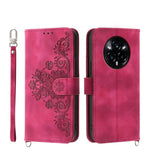 Custodia per telefono in pelle con portafoglio in rilievo con fiori al tatto, For Realme 14 Pro, For Realme C75 / Realme 14x, For Realme 13+, For Realme 13 Pro / 13 Pro+ Global