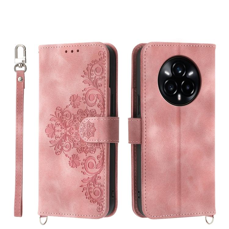 Custodia per telefono in pelle con portafoglio in rilievo con fiori al tatto, For Realme C85 Pro 4G, For Realme 15 5G / Realme 15 Pro 5G, For Realme 14 / Realme P3 5G, For Realme 14 Pro+