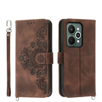 Custodia per telefono in pelle con portafoglio in rilievo con fiori al tatto, For Realme C85 Pro 4G, For Realme 15 5G / Realme 15 Pro 5G, For Realme 14 / Realme P3 5G, For Realme 14 Pro+