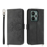 Custodia per telefono in pelle con portafoglio in rilievo con fiori al tatto, For Realme C85 Pro 4G, For Realme 15 5G / Realme 15 Pro 5G, For Realme 14 / Realme P3 5G, For Realme 14 Pro+