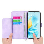 Custodia per telefono in pelle con portafoglio in rilievo con fiori al tatto, For Realme C85 Pro 4G, For Realme 15 5G / Realme 15 Pro 5G, For Realme 14 / Realme P3 5G, For Realme 14 Pro+