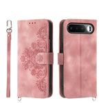 Custodia per telefono in pelle con portafoglio in rilievo con fiori al tatto, For Realme 16T 5G, For Realme C100 4G, For Realme 16 5G, For Realme C85 5G / Realme 15x 5G