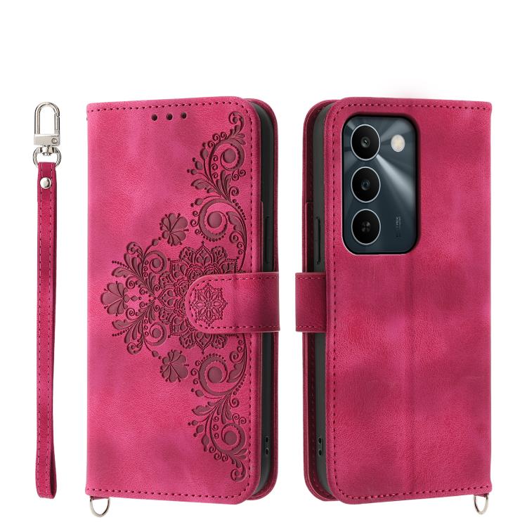 Custodia per telefono in pelle con portafoglio in rilievo con fiori al tatto, For Realme 16T 5G, For Realme C100 4G, For Realme 16 5G, For Realme C85 5G / Realme 15x 5G