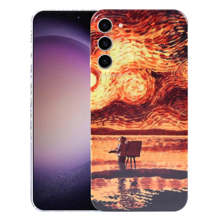 Custodia PC con stampa pittura a olio per Samsung Galaxy S23 Ultr