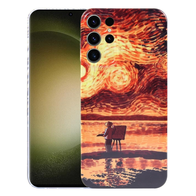 Custodia PC con stampa pittura a olio per Samsung Galaxy S23 Ultr