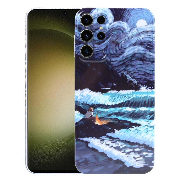 Custodia PC con stampa pittura a olio per Samsung Galaxy S23 Ultr