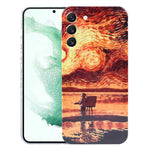 Custodia PC con stampa pittura a olio per Samsung Galaxy S23 Ultr