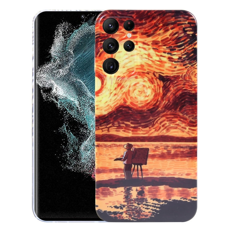 Custodia PC con stampa olio per Samsung Galaxy S22 Ultra 5G