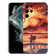 Custodia PC con stampa olio per Samsung Galaxy S22 Ultra 5G